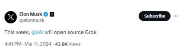 马斯克xAI新推Grok聊天机器人，付费订阅模式能否引领潮流？
